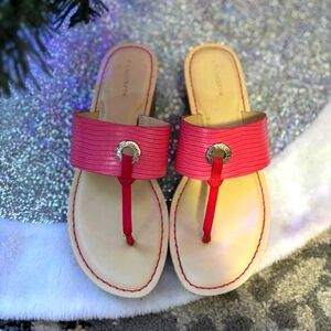 Pink Liz Claiborne Wedged Sandals